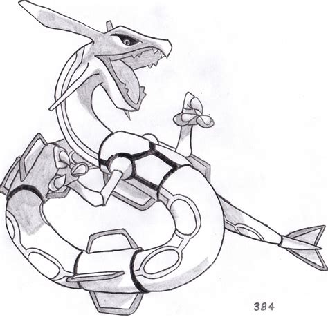 pokemon drawing rayquaza